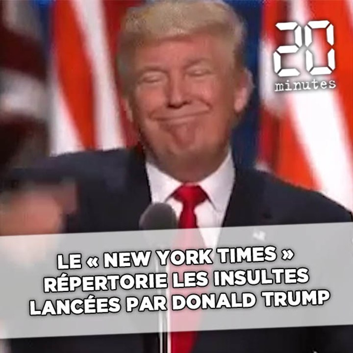 Etats-Unis: Le «New York Times» répertorie les insultes lancées par Donald Trump sur Twitter