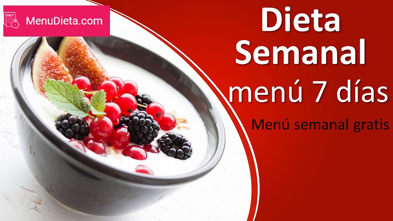 Dieta Semanal para Adelgazar 5 kilos (menú dieta)