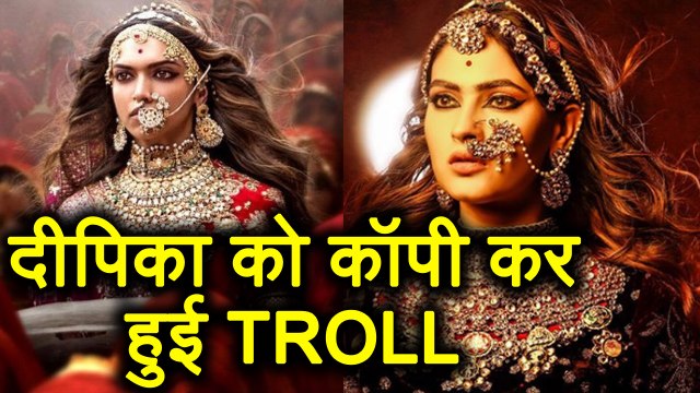Padmaavat: Ragini MMS Actress Karishma Sharma gets TROLLED for COPYING Deepika Padukone | FilmiBeat
