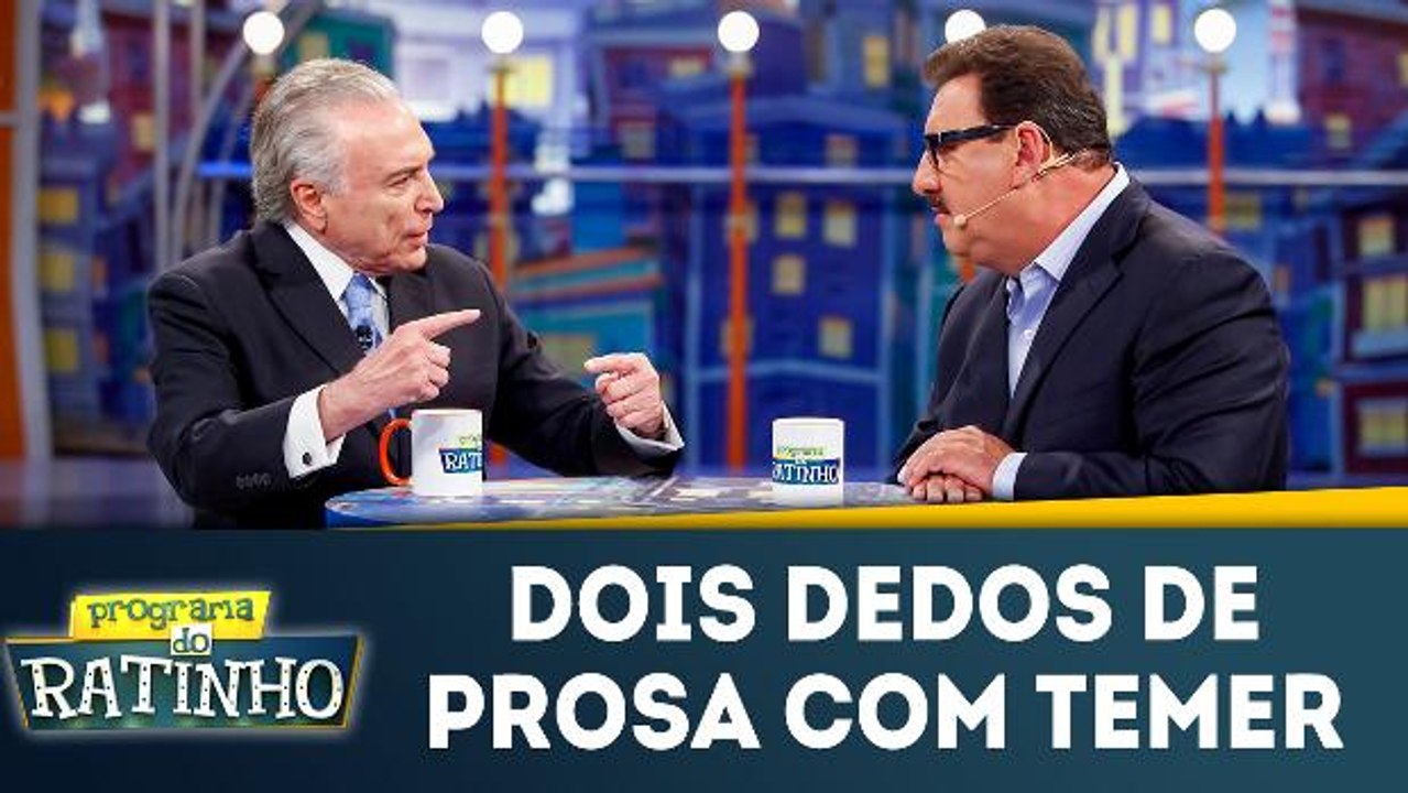 Dois dedos de prosa com Michel Temer - 29.01.18