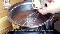 Muzlu Mozaik Pasta Tarifi - Çikolatalı Pudingli Piramit Bisküvili Pasta