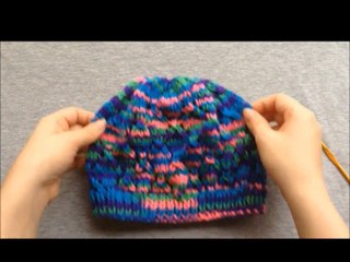 how to knit a small child hat - Tejer gorro para niña