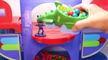 PJ MASKS Toys Headquarters HQ Learn Colors with Surprise Toys Gumball Sorting Kids Video