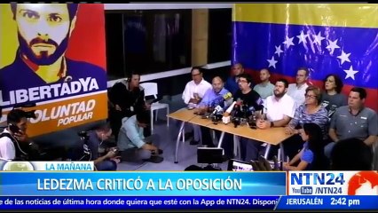 Antonio Ledezma pidió una “intervención humanitaria” y criticó a la oposición de Venezuela