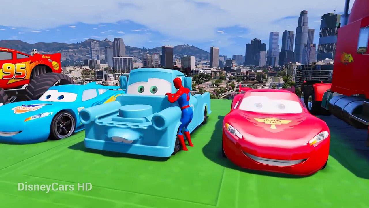 Abc Song Lightning McQueen - Disney Cars for Kids Mack Truck Tow Mater Nursery Rhymes