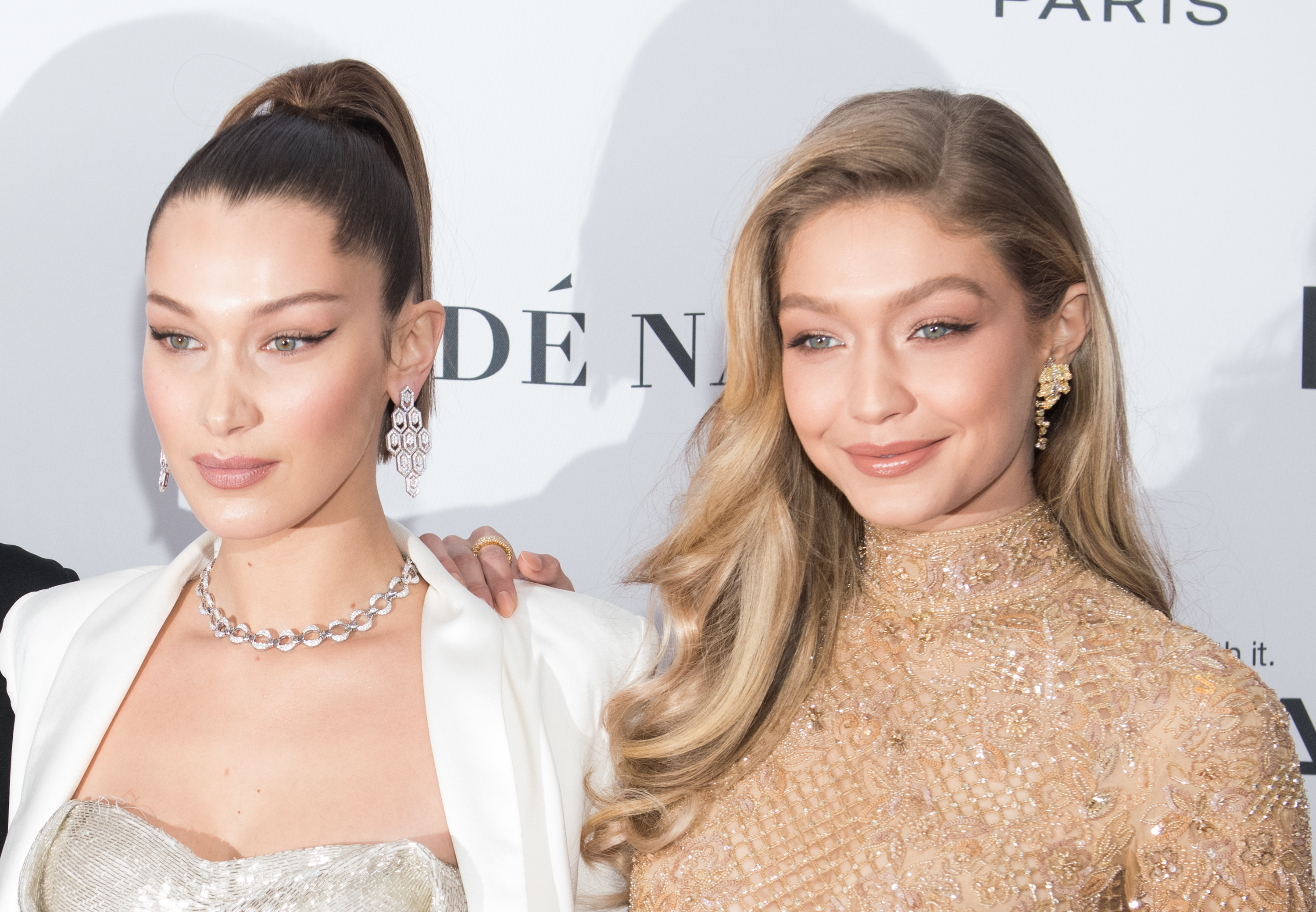 Gigi and Bella Hadid Pose Naked for British Vogue