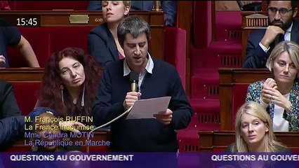 François Ruffin pousse un coup de gueule à l'Assemblée sur l'état des hôpitaux et sort un chéquier dans l'hémicycle