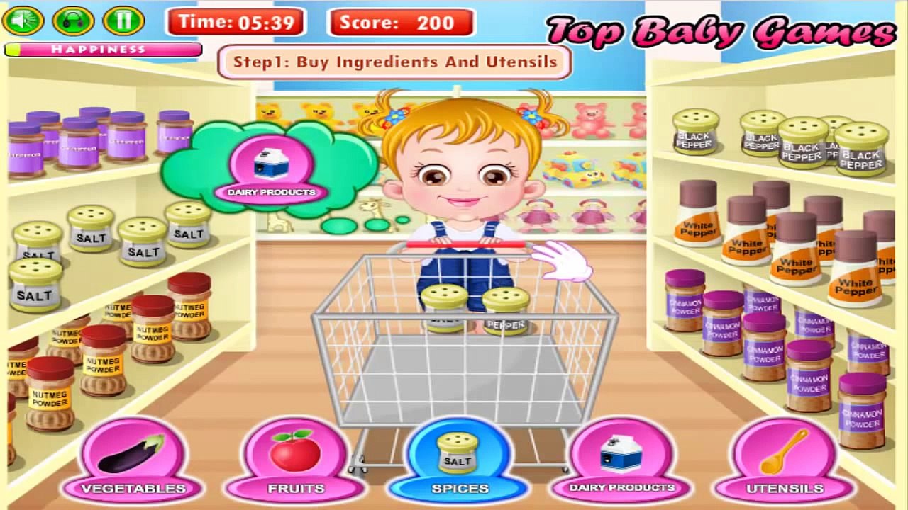 Juego de bebes Baby games de compras en el supermercado