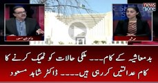 #Badmashiya Kay Karnay Kay Kaam... #Mulki Halat Ko Theek Karnay Ka Kaam #Adaltain Kar Rahi Hain... #DrShahidMasood