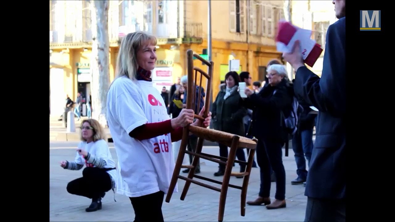 ATTAC AIX : Manifestation de  soutien à Nicole Briend