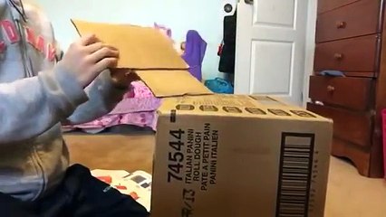 How to make a doll house out of a card board box (Inspired by kid crafting book!!!!)