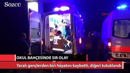 Kahramanmaraş’ta okul bahçesinde sır olay