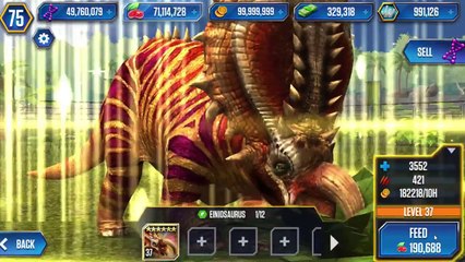 EINIOSAURUS MAX LEVEL 40! - Jurassic World The Game - *TOURNAMENT DINO* HD