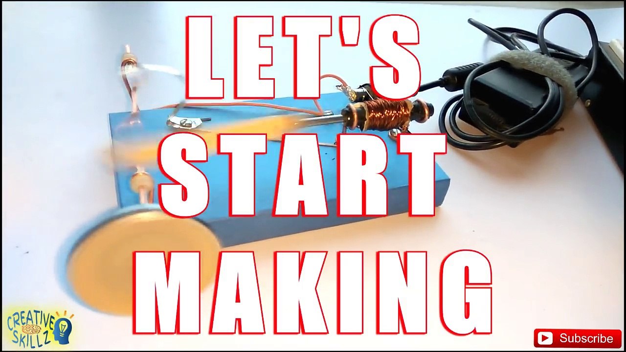 SOLENOID ENGINE | EASY SCIENCE PROJECT | HOMEMADE | DIY | How to make (tutorial) I