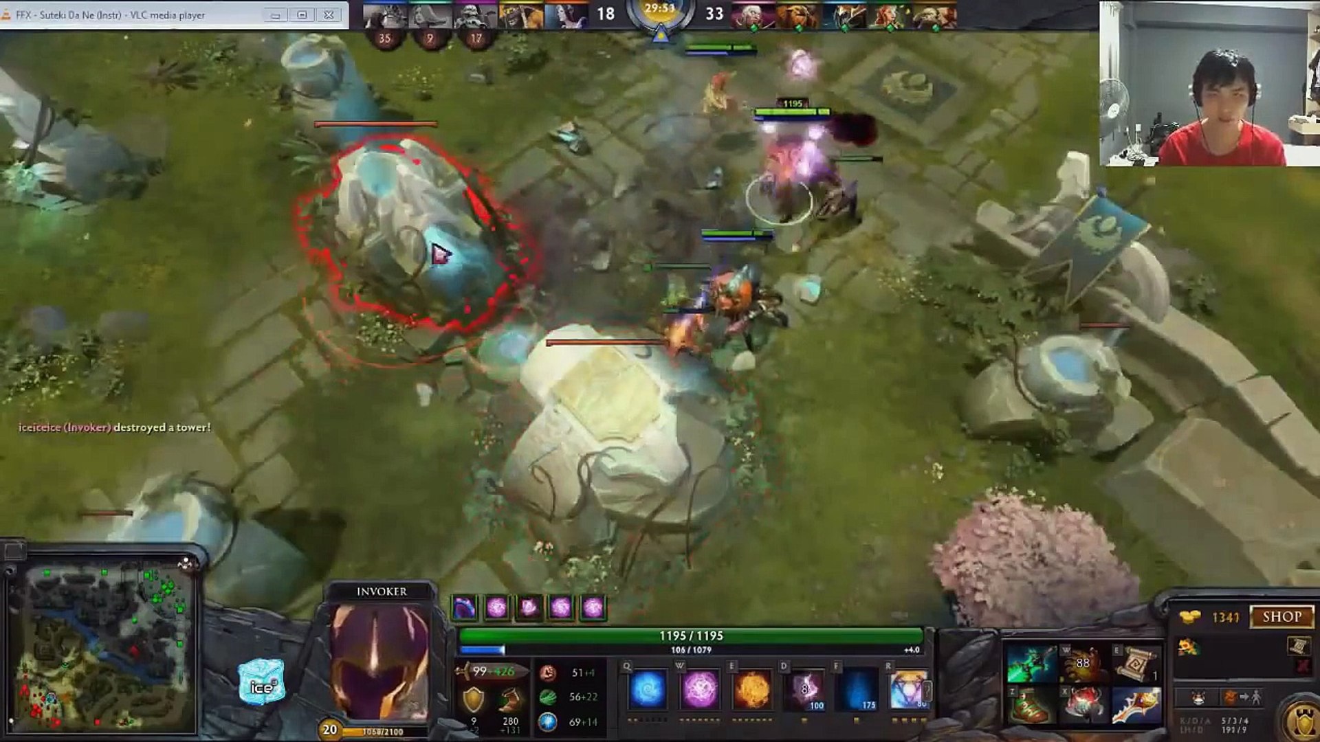 Iceiceice Invoker 3 Divine Rapiers Dota 2