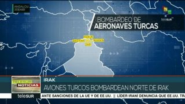 Aviones turcos bombardean el norte de Irak