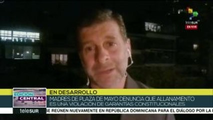 Allanan casa de Madres de Plaza de Mayo durante feria judicial