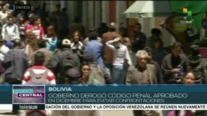 Bolivia: legislativo trabaja en un nuevo Código Penal