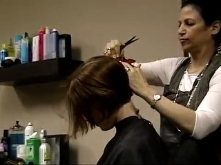 haircut on redhead long to short hair cut ( make sure to like and comment)