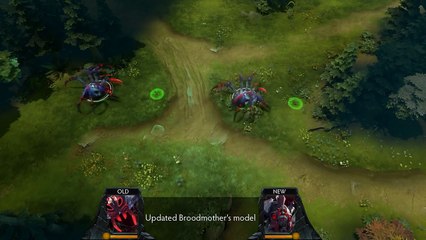 Dota 2 Old vs New Broodmother Model (Side by side comparison)