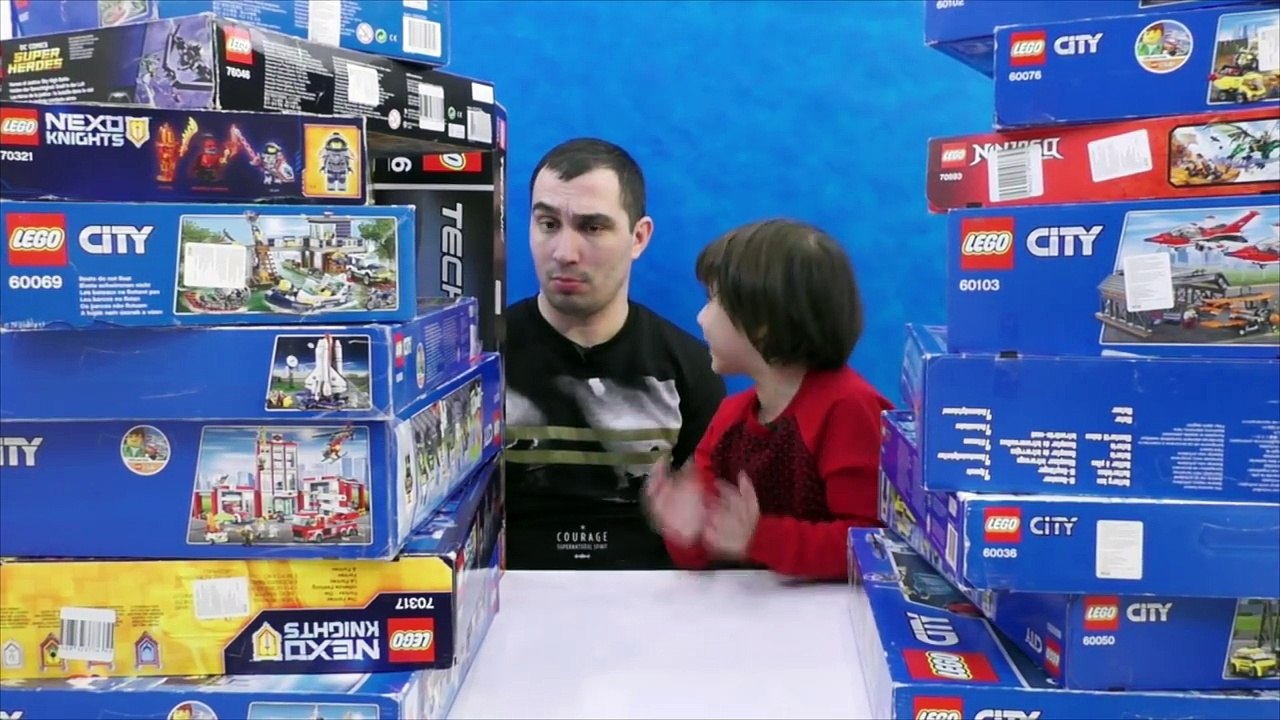 Лего Гусеничный Кран 42042 Как Папа с Камилем строили гараж. Lego Technic Crawler Crane. Кикидо