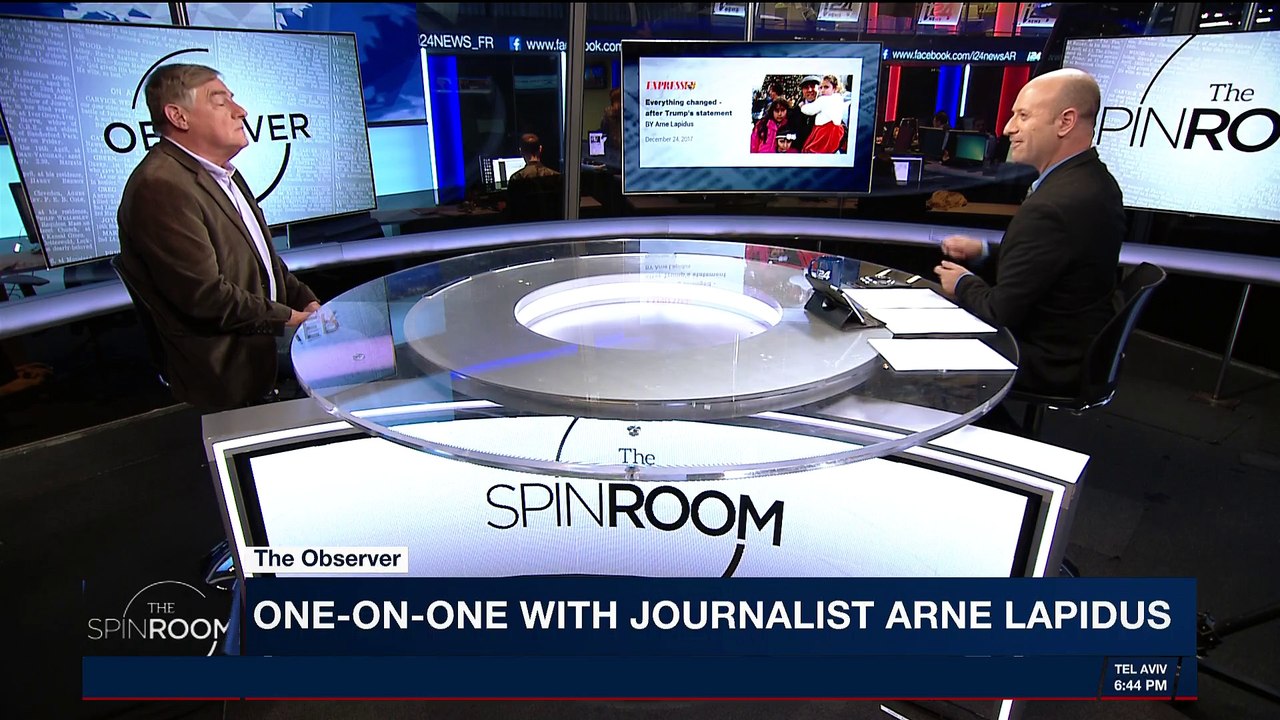 THE SPIN ROOM | One-on-one with Journalist Arne Lapidus | Tuesday, January 30th 2018