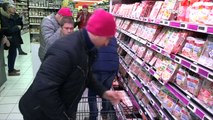 Porc. Opération des Bonnets roses dans la grande distribution à Trégueux et Langueux
