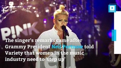 Pink Slams Grammy Chief Neil Portnow for 'Step Up' Comment