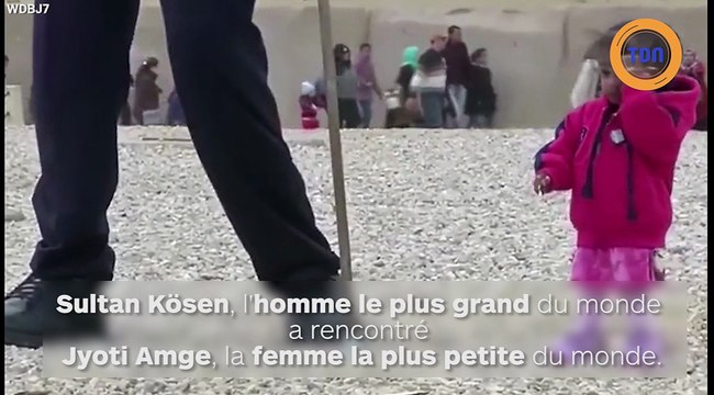 Quand l'homme le plus grand du monde rencontre la femme la plus petite du monde