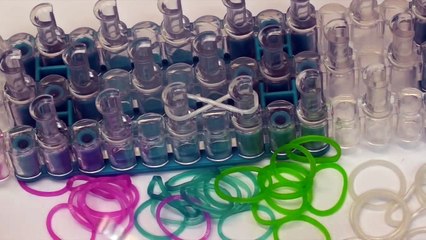 NEW Dotted Line Rainbow Loom Bracelet Tutorial