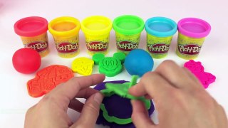 Learn Colors Play Doh Balls Ice Cream Mickey Mouse Masha and the bear Super Mario Surprise Toys Kids
