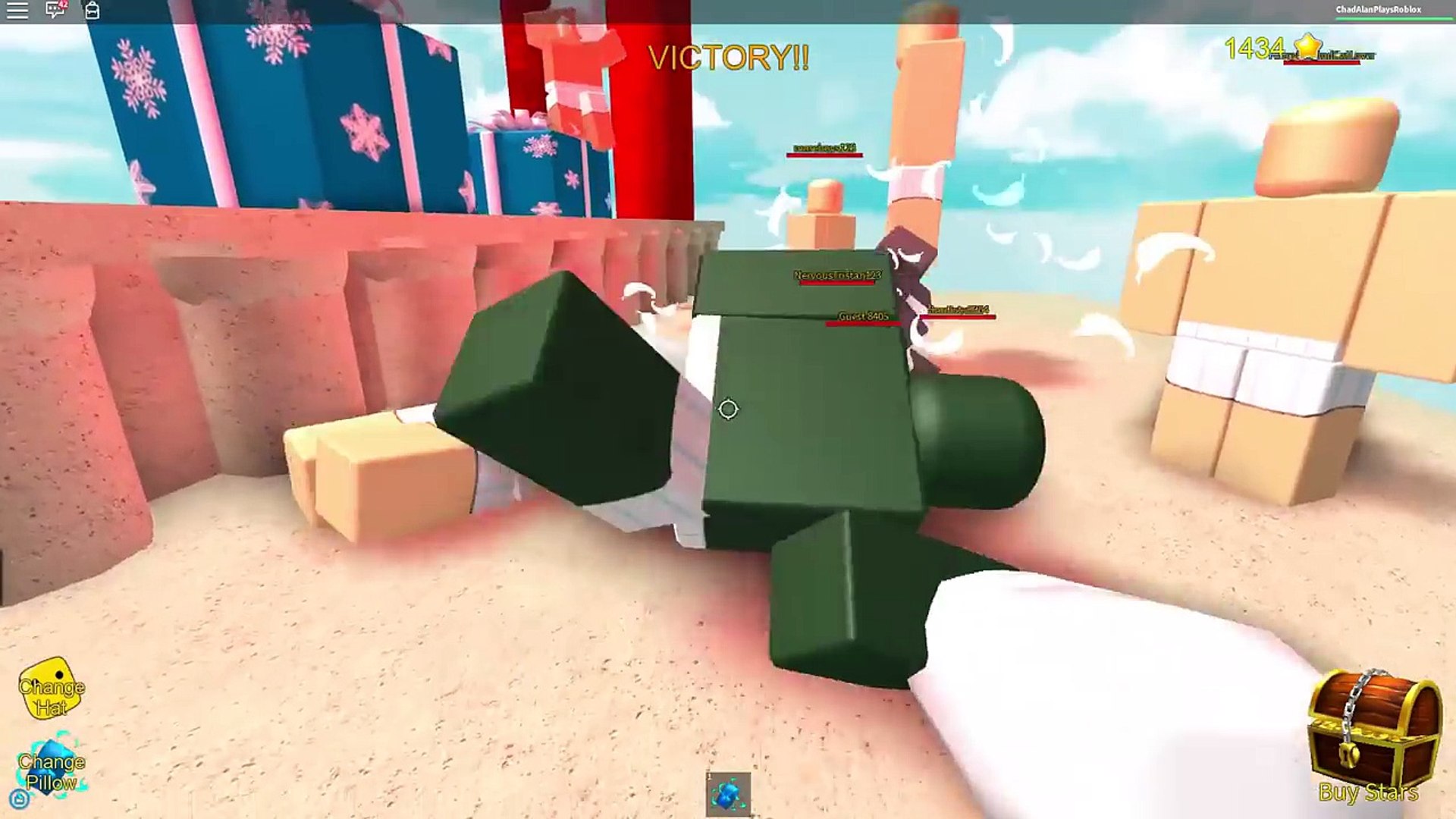 Baby Pillow Fight In Roblox My Pillow Has Bricks Gamer Chad Plays Video Dailymotion - roblox pillow fight music