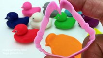 Learn Colors Play Doh Ducks Chippy Miffy Baby Stroller Bus Train Tea Pot Starfish Molds Fun for Kids