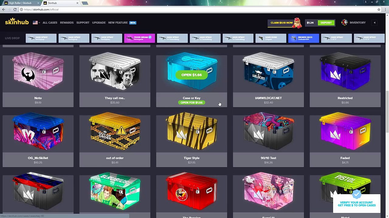 So I Found This New Site Skinhub Case Opening 17 Video Dailymotion