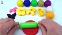 Fun Play and Learn Colours Play Dough Balls and Butterfly Modelling Clay Creative for Children