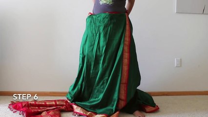 Tamil IYENGAR - Nine Yard/ Madisar -- How to drape a 9 Yard saree