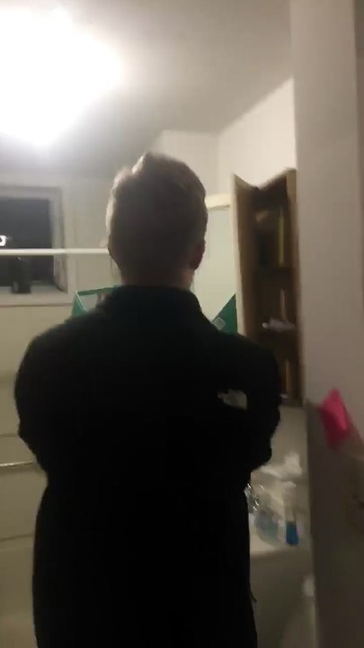Squirrel in the Bathroom