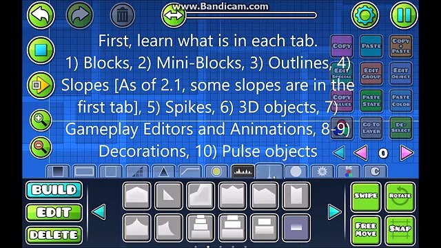Geometry Dash 2.1 Almost Full Level Editor Tutorial