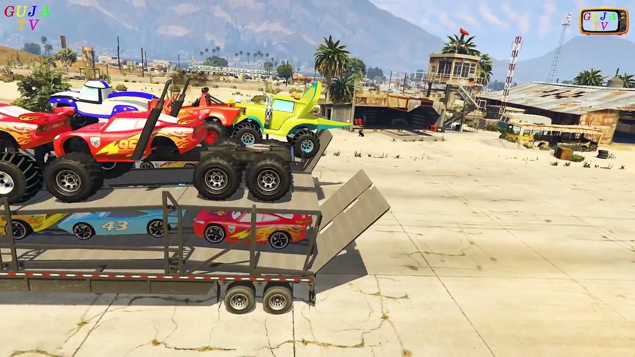 Disney Pixar Cars 2 Mack Truck Hauler Disney Cars Lightning Mcqueen Disney Cars Dinoco