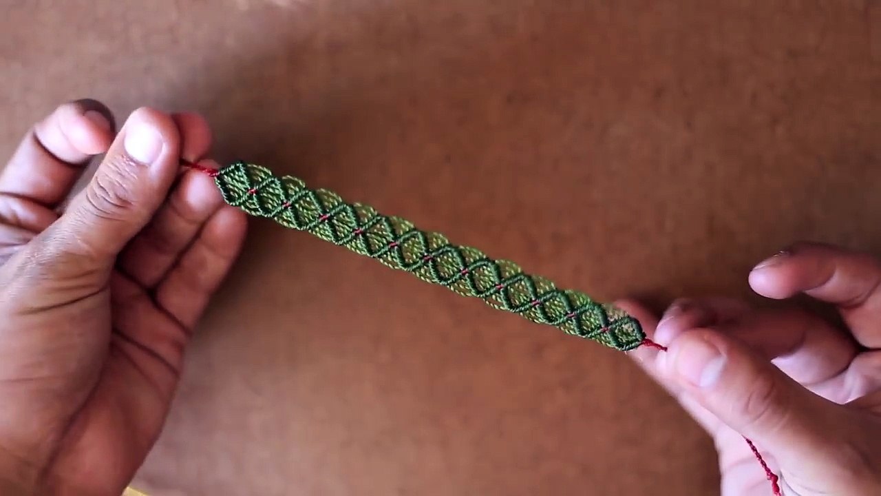 pulseras de hilos anchas y faciles tutorial macrame