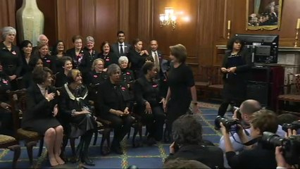 Members of Congress wear black for State of the Union