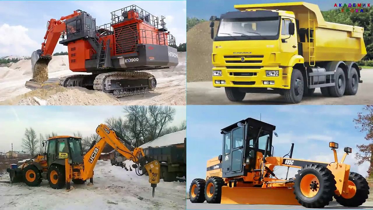 Угадайка Строительная техника развивающие мультики для маленьких