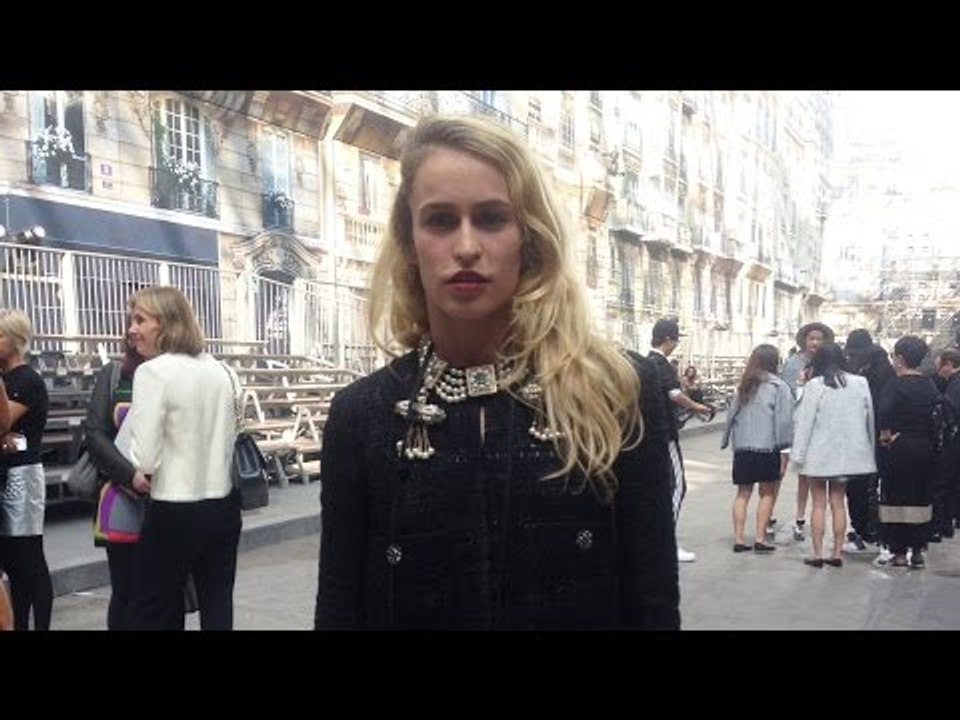 Alice Dellal talks riots at Chanel SS15 | Grazia UK