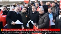 Bitlis Afrin'e Gönüllü Asker Olmak İçin Askerlik Şubesine Koştular