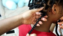 NO CORNROWS SINGLE CROCHET BRAIDS || TOOK ONLY 3 HOURS