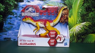New Jurassic World Allosaurus Bashers & Biters Vs Velociraptors Unboxing, Review By WD Toys