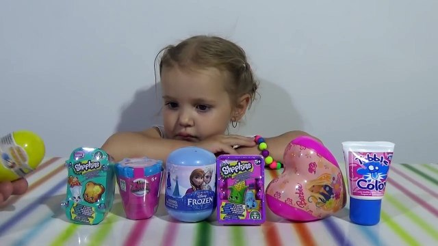 Шопкинс Холодное сердце Барби сюрпризы с игрушками распаковка surprise unboxing