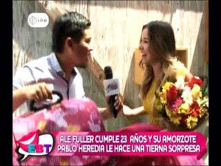 Ale Fuller cumple 23 años y su amorzote Pablo Heredia le hace una Tierna Sorpresa