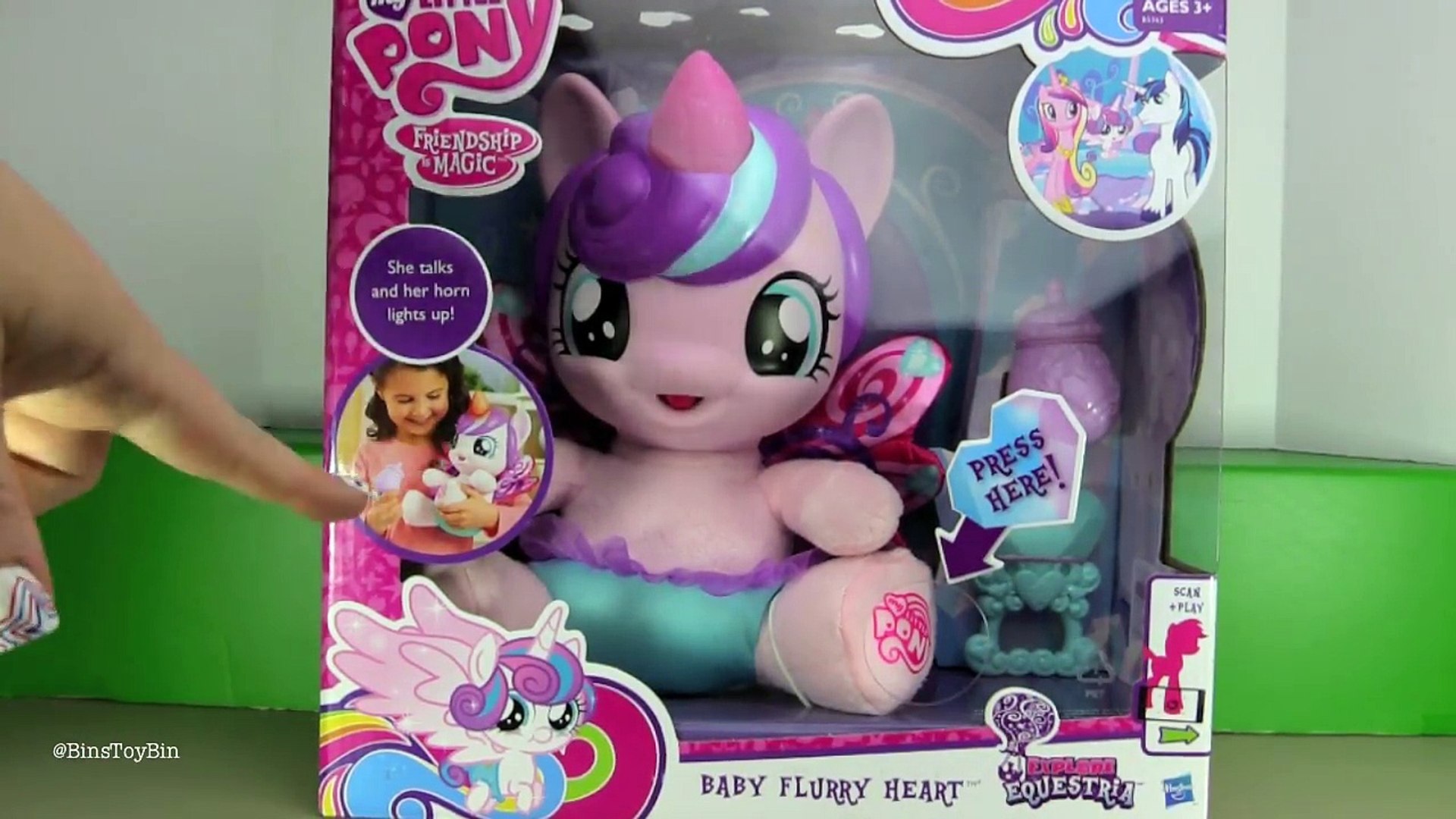 BABY FLURRY HEART My Little Pony Doll! Princess Cadances Daughter! | Bins  Toy Bin - video Dailymotion