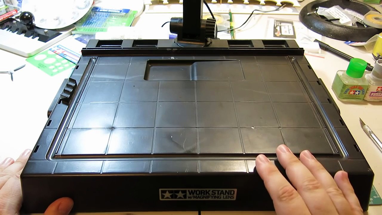 The Tamiya Workstation w/ Magnifying lens